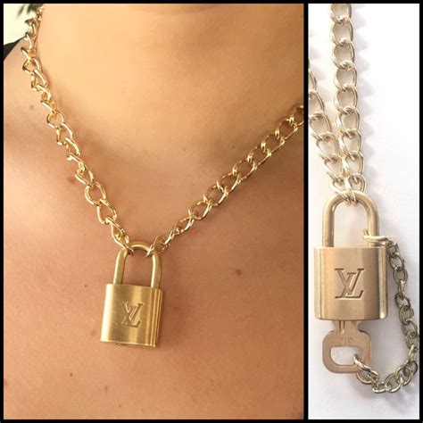 lv padlock necklace